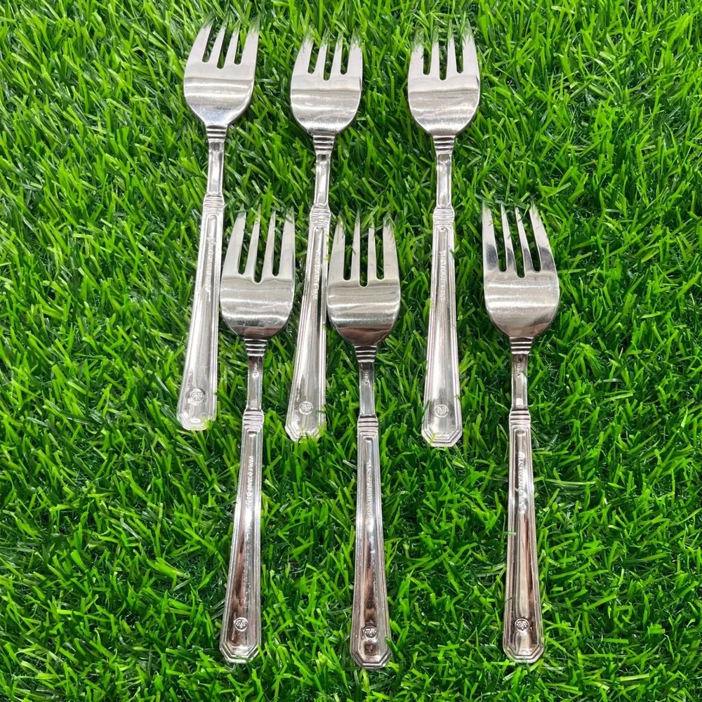 Pfaltzgraff Providence Stainless‎ Steel 18/8 Glossy Forks Set of 6 Silver 7